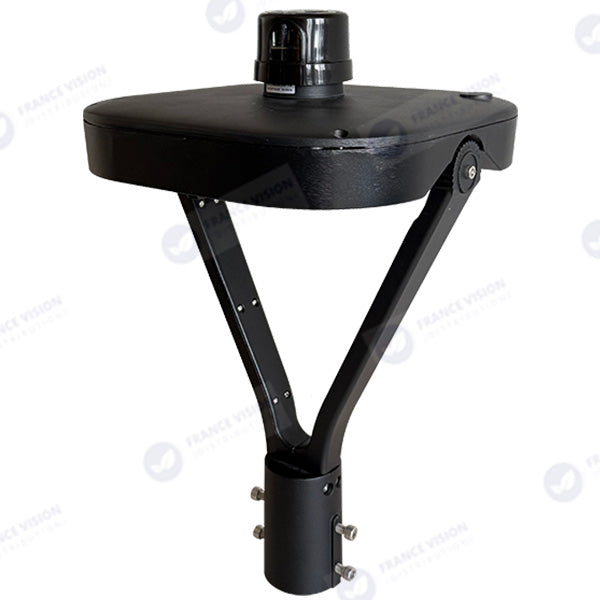 Lampe de jardin et parking filaire CCT (3000k/4000k/6500k) - Série OVALI V3 - 50 Watts - 8350 Lumens - 167 Lumens/watt - IK08 - IP66 - 120° ajustable - 44 x 30 x 30 cm - Tube d’insertion 48 / 60mm - Garantie 5 ans
