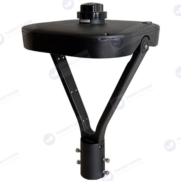 Lampe de jardin et parking filaire CCT (3000k/4000k/6500k) - Série OVALI V3 - 50 Watts - 8350 Lumens - 167 Lumens/watt - IK08 - IP66 - 120° ajustable - 44 x 30 x 30 cm - Tube d’insertion 48 / 60mm - Garantie 5 ans