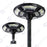 Lampe solaire pour extérieur - Série OVNI BASIC V2 - Rendu lumineux 150W - Angle 360° - IP65 - 55 x 15 cm - Tube d'insertion 60 / 76mm - Avec télécommande - Avec détecteur de mouvement - Avec capteur crépusculaire - 6000k