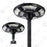 Lot de 5x Lampes solaires pour extérieur - Série OVNI BASIC V2 - Rendu lumineux 150W - Angle 360° - IP65 - 55 x 15 cm - Tube d'insertion 60 / 76mm - Avec télécommande - Avec détecteur de mouvement - Avec capteur crépusculaire - 6000k