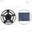 Lot de 5x Lampes solaires pour extérieur - Série OVNI BASIC V2 - Rendu lumineux 150W - Angle 360° - IP65 - 55 x 15 cm - Tube d'insertion 60 / 76mm - Avec télécommande - Avec détecteur de mouvement - Avec capteur crépusculaire - 6000k