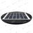 Lampe solaire pour extérieur - Série OVNI BASIC V2 - Rendu lumineux 150W - Angle 360° - IP65 - 55 x 15 cm - Tube d'insertion 60 / 76mm - Avec télécommande - Avec détecteur de mouvement - Avec capteur crépusculaire - 6000k
