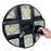 Lampe solaire pour extérieur - Série OVNI CRYSTAL V2 -  300 Watts - 1900 Lumens - Angle 360° - IP65 - Lampe 55 x 55 cm - Panneau polycristallin 42 x 35 cm - Tube d'insertion 60/76 mm - Détecteur de mouvement - Capteur crépusculaire - Télécommande - 6000k