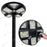Lampe solaire pour extérieur - Série OVNI CRYSTAL V2 -  300 Watts - 1900 Lumens - Angle 360° - IP65 - Lampe 55 x 55 cm - Panneau polycristallin 42 x 35 cm - Tube d'insertion 60/76 mm - Détecteur de mouvement - Capteur crépusculaire - Télécommande - 6000k