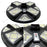 Lampe solaire pour extérieur - Série OVNI CRYSTAL V2 -  300 Watts - 1900 Lumens - Angle 360° - IP65 - Lampe 55 x 55 cm - Panneau polycristallin 42 x 35 cm - Tube d'insertion 60/76 mm - Détecteur de mouvement - Capteur crépusculaire - Télécommande - 6000k