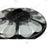 Lot de 5x Lampes solaires pour extérieur - Série OVNI CRYSTAL - 250 Watts - 1500 Lumens - Angle 360° - IP65 -  Lampe 55 x 55 x 6 cm - Tube d'insertion 60/76 mm - Panneau polycristallin 36 x 42 cm - Détecteur de mouvement - Télécommande - 3000k