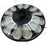 Lot de 5x Lampes solaires pour extérieur - Série OVNI CRYSTAL - 250 Watts - 1500 Lumens - Angle 360° - IP65 -  Lampe 55 x 55 x 6 cm - Tube d'insertion 60/76 mm - Panneau polycristallin 36 x 42 cm - Détecteur de mouvement - Télécommande - 3000k