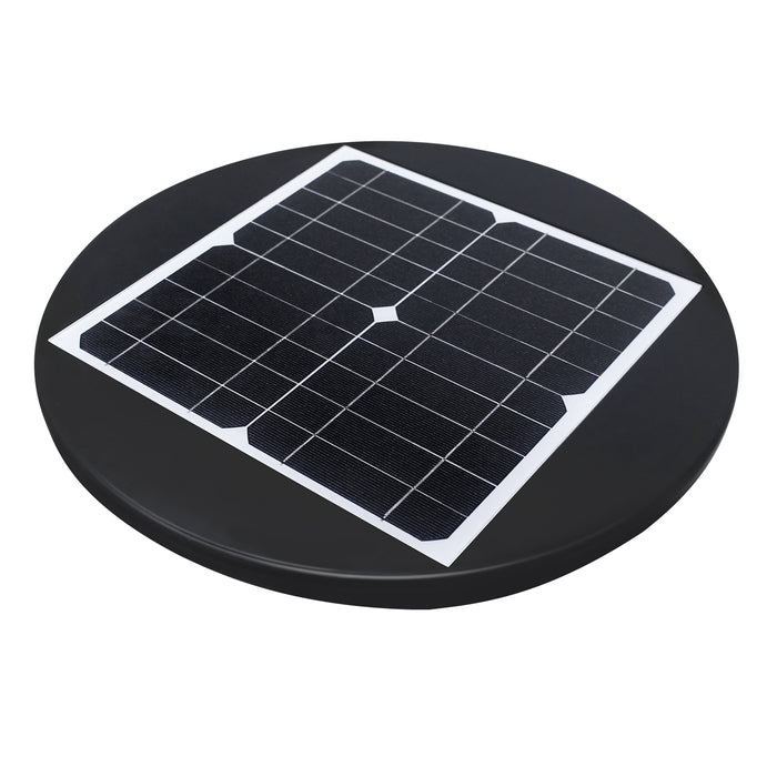 Lampe solaire pour extérieur - Série OVNI FUTUR V3 - MODULAIRE & CCT - 1800 Watts - 4800 Lumens - IP65 - Angle 140° - 40 x 14 cm - Panneau MONOCRISTALLIN - Tube d'insertion 50-60mm - Avec Détecteur de mouvement - Avec Télécommande