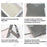 Lot de 20x Projecteurs LED filaires - Série PERLE V2 - 100 Watts - 12 000 Lumens - 120 Lumens/Watt - Angle 90° - IP65 - 6000K - 290 x 230 x 25 mm