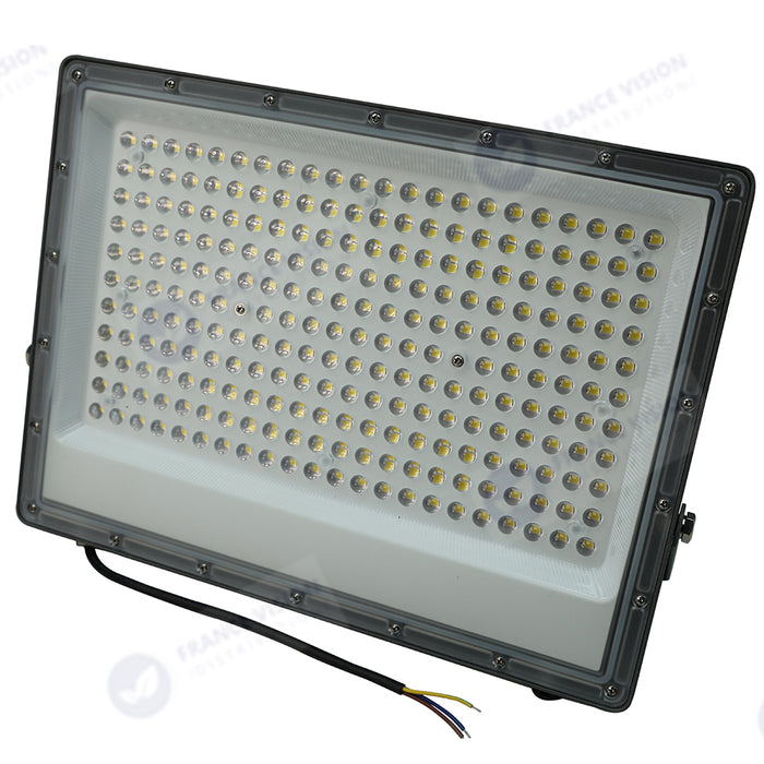 Projecteur LED filaire - Série PERLE V2 - 50 Watts - 6000 Lumens - 120 Lumens/Watt - Angle 90° - IP65 - 6000K - 228 x 180 x 25 mm