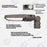 Lampe de rue filaire - Série ULTIME P2 - CCT - Puissance ajustable 100 / 150 / 200 Watts - 180 Lumens/Watt - 53 x 30 x 6,5 cm - IP66 - Angle 150 x 90° - Tube d'insertion 60mm - Couleur Bronze foncé - Dimmable – Angle rotatif - Garantie 5 ans