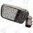 Lampe de rue filaire - Série ULTIME P2 - CCT - Puissance ajustable 100 / 150 / 200 Watts - 180 Lumens/Watt - 53 x 30 x 6,5 cm - IP66 - Angle 150 x 90° - Tube d'insertion 60mm - Couleur Bronze foncé - Dimmable – Angle rotatif - Garantie 5 ans