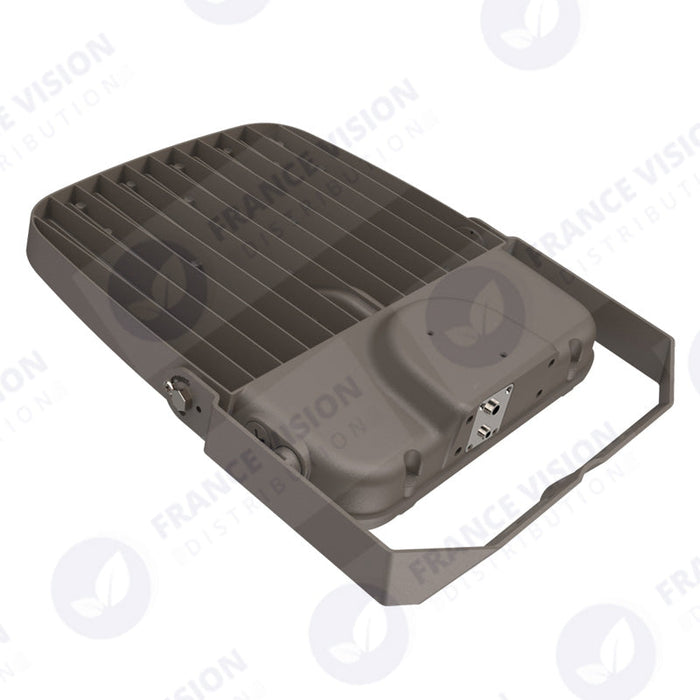 Lot de 10x Projecteurs LED filaires – Série ULTIME P1 - Puissance ajustable 100 / 150 / 200 Watts - 180 Lumens/Watt - 43 x 30 x 7 cm - IP66 - Angle 150 x 90° - Couleur Bronze foncé - Dimmable – Angle rotatif - Garantie 5 ans