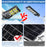 Lot de 5x Lampadaires solaires de rue / parking - Série POWER ULTRA V2 CCT (Couleur Changeante en Température) - 500 Watts - 2400 Lumens - Angle 140*70° - IP66 - 69 x 27 x 7 cm - Télécommande - Détecteur de mouvement - Tube d’insertion 45 mm