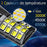 Lot de 5x Lampadaires solaires de rue / parking - Série POWER ULTRA V2 CCT (Couleur Changeante en Température) - 500 Watts - 2400 Lumens - Angle 140*70° - IP66 - 69 x 27 x 7 cm - Télécommande - Détecteur de mouvement - Tube d’insertion 45 mm