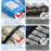 Lot de 5x Lampadaires solaires de rue / parking - Série POWER ULTRA V2 CCT (Couleur Changeante en Température) - 500 Watts - 2400 Lumens - Angle 140*70° - IP66 - 69 x 27 x 7 cm - Télécommande - Détecteur de mouvement - Tube d’insertion 45 mm