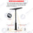 Lampadaire solaire pour extérieur - Série OVNI SATELLITE - 500 Watts - Angle 240° - IP65 - 117 x 24 x 12 cm - Diamètre tube d’insertion 76/60mm - 3 Modes - Télécommande - Détecteur de mouvement - Capteur crépusculaire - 3000k