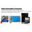 Projecteur LED solaire - Série SECURITY V3 - 300 Watts - 4800 Lumens - Angle 100*85° - IP65 - Lampe 24 x 20 x 4 cm - Panneau solaire MONOCRISTALLIN 37 x 26 x 2 cm - Avec détecteur de mouvement - Télécommande - 3000k/4000k/6000k