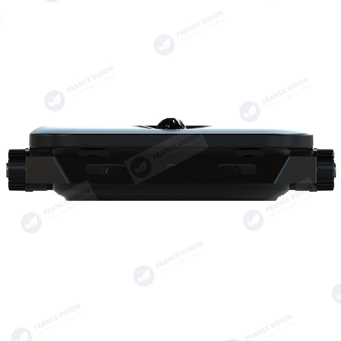 Projecteur LED solaire - Série SECURITY V4 - CCT (3000k/4000k/6000k) - Rendu lumineux 200 Watts - 1600 Lumens - Angle 90° - IP65 - Lampe 23 x 18 x 5 cm - Panneau MONOCRISTALLIN FULL BLACK 27 x 18 x 2 cm - Avec détecteur de mouvement - Avec télécommande