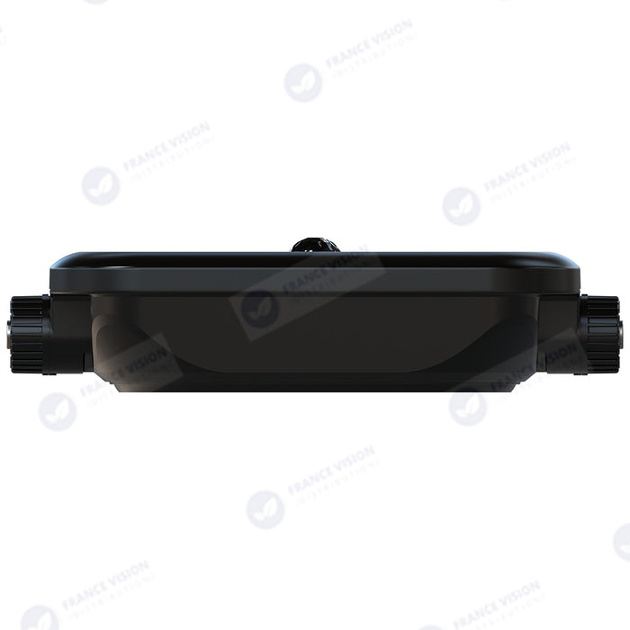 Projecteur LED solaire - Série SECURITY V4 - CCT (3000k/4000k/6000k) - Rendu lumineux 200 Watts - 1600 Lumens - Angle 90° - IP65 - Lampe 23 x 18 x 5 cm - Panneau MONOCRISTALLIN FULL BLACK 27 x 18 x 2 cm - Avec détecteur de mouvement - Avec télécommande