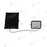 Lot de 8x Projecteurs LED solaires - Série SECURITY V1 - 600 Watts - 9600 Lumens - Angle 120*60° - IP65 - Lampe 26 x 25 x 6 cm - Panneau solaire MONOCRISTALLIN 37 x 26 x 2 cm - Avec détecteur de mouvement - Télécommande - 4000k/6000k