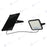 Lot de 8x Projecteurs LED solaires - Série SECURITY V1 - 600 Watts - 9600 Lumens - Angle 120*60° - IP65 - Lampe 26 x 25 x 6 cm - Panneau solaire MONOCRISTALLIN 37 x 26 x 2 cm - Avec détecteur de mouvement - Télécommande - 4000k/6000k