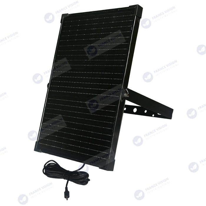 Lot de 8x Projecteurs LED solaires - Série SECURITY V1 - 600 Watts - 9600 Lumens - Angle 120*60° - IP65 - Lampe 26 x 25 x 6 cm - Panneau solaire MONOCRISTALLIN 37 x 26 x 2 cm - Avec détecteur de mouvement - Télécommande - 4000k/6000k