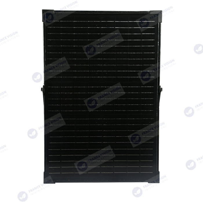 Lot de 8x Projecteurs LED solaires - Série SECURITY V1 - 600 Watts - 9600 Lumens - Angle 120*60° - IP65 - Lampe 26 x 25 x 6 cm - Panneau solaire MONOCRISTALLIN 37 x 26 x 2 cm - Avec détecteur de mouvement - Télécommande - 4000k/6000k