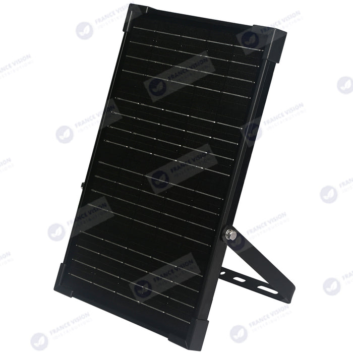 Projecteur LED solaire - Série SECURITY V3 - 300 Watts - 4800 Lumens - Angle 100*85° - IP65 - Lampe 24 x 20 x 4 cm - Panneau solaire MONOCRISTALLIN 37 x 26 x 2 cm - Avec détecteur de mouvement - Télécommande - 3000k/4000k/6000k