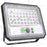 Projecteur LED solaire - Série SECURITY V2 - 250 Watts - 1500 Lumens - Angle 90° - IP65 - Lampe 26 x 21 x 4 cm - Panneau solaire MONOCRISTALLIN 30 x 21 x 2 cm - Avec détecteur de mouvement - Avec télécommande - Support ajustable - 6000k