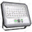 Lot de 7x Projecteurs LED solaires - Série SECURITY V2 - 250 Watts - 1500 Lumens - Angle 90° - IP65 - Lampe 26 x 21 x 4 cm - Panneau solaire MONOCRISTALLIN 30 x 21 x 2 cm - Avec détecteur de mouvement - Avec télécommande - Support ajustable - 6000k