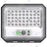 Projecteur LED solaire - Série SECURITY V2 - 250 Watts - 1500 Lumens - Angle 90° - IP65 - Lampe 26 x 21 x 4 cm - Panneau solaire MONOCRISTALLIN 30 x 21 x 2 cm - Avec détecteur de mouvement - Avec télécommande - Support ajustable - 6000k