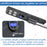 Lampe de rue solaire - Série STARSHIP ULTRA BLACK - Rendu lumineux 1600 Watts - 4400 Lumens - 3000k - Angle 140*70° - IP65 - Structure aluminium - Dimensions 98 x 22 x 8 cm - Tube 60mm - Contrôle intelligent - Détecteur de mouvement - Télécommande