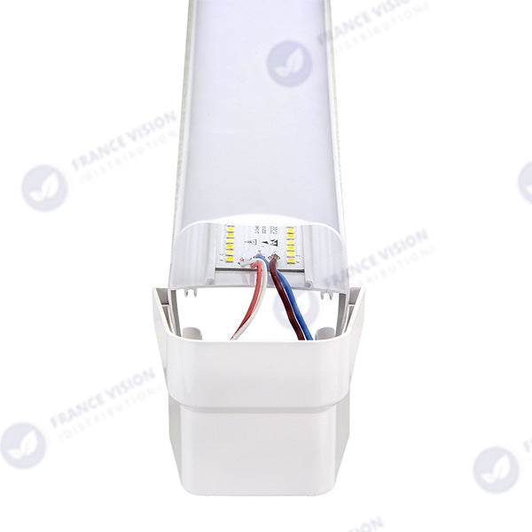 Pack de 20x Reglettes LED étanches 150cm - Série CONNECT - CCT (Couleur Changeante en Température) - 60 Watts - 8400 Lumens - 140 Lumens/watt - 120°  - IP65 - 148 x 7 x 6 cm - Transformateur Flicker Free - Branchement en Série Possible - Garantie 3 ans