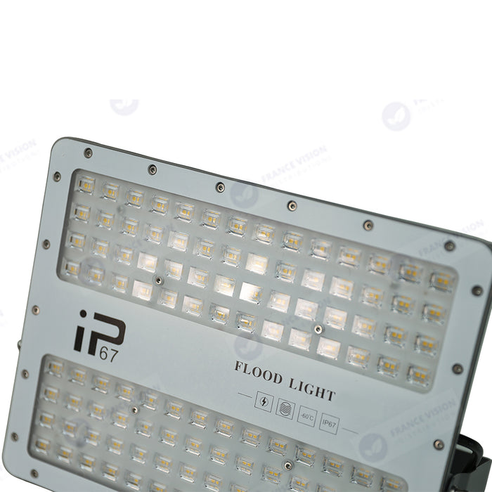 Lot de 16x Projecteurs LED filaires - Série ELITE - 100 Watts - 12 000 Lumens - 120 Lumens / Watt -  Angle 140x70° - IP67 - Protection à l'impact IK08 - 26 x 20 x 4 cm - Couleur 4500k