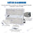 Lot de 10x Projecteurs LED filaires - Série ELITE - 200 Watts - 24 000 Lumens - 120 Lumens / Watt -  Angle 140x70° - IP67 - Protection à l'impact IK08 - 32 x 24 x 4 cm - Couleur 4500k