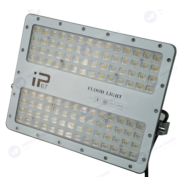 Projecteur LED filaire - Série ELITE - 100 Watts - 12 000 Lumens - 120 Lumens / Watt -  Angle 140x70° - IP67 - Protection à l'impact IK08 - 26 x 20 x 4 cm - Couleur 4500k