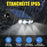 Lot de 20x Projecteurs / Lampes de sécurité solaire LED multifonctionnelles - Série HYPNOSE - Rendu lumineux 80 Watts - 600 Lumens - Multi angles d'installation 360° - IP65 - 14 x 11 x 3 cm - Détecteur de mouvement - 3 Modes - Modèle blanc - 6000k