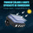 Projecteur / Lampe de sécurité solaire LED multifonctionnelles - Série HYPNOSE - Rendu lumineux 80 Watts - 600 Lumens - Multi angles d'installation 360° - IP65 - 14 x 11 x 3 cm - Détecteur de mouvement - 3 Modes - Modèle blanc - 6000k