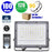 Lot de 20x Projecteurs LED filaires - Série PERLE V2 - 100 Watts - 12 000 Lumens - 120 Lumens/Watt - Angle 90° - IP65 - 6000K - 290 x 230 x 25 mm