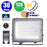 Lot de 20x Projecteurs LED filaires - Série PERLE V2 - 30 Watts - 3600 Lumens - 120 Lumens/Watt - Angle 90° - IP65 - 6000K - 150 x 123 x 25 mm