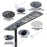 Lampe de rue solaire - Série STARSHIP ULTRA 4500 - Rendu lumineux 1600 Watts - 4500 Lumens - Couleur 3000k - Angle 150x70° - IP65 - Structure aluminium - Dimensions 93 x 36 x 16 cm - Tube d'insertion 76mm - Contrôle intelligent - Capteur PIR