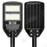 Solaire - Luminaire LED pour Candélabre / Lampe de rue et parking - Série VIEW V2 - 120 Watts - 1200 Lumens - Angle 140*70° - IP65 - Lampe 41 x 23 x 5 cm - Panneau MONOCRISTALLIN - 30 x 21 cm - Détecteur de mouvement - 6000k - Tube d'insertion 45mm