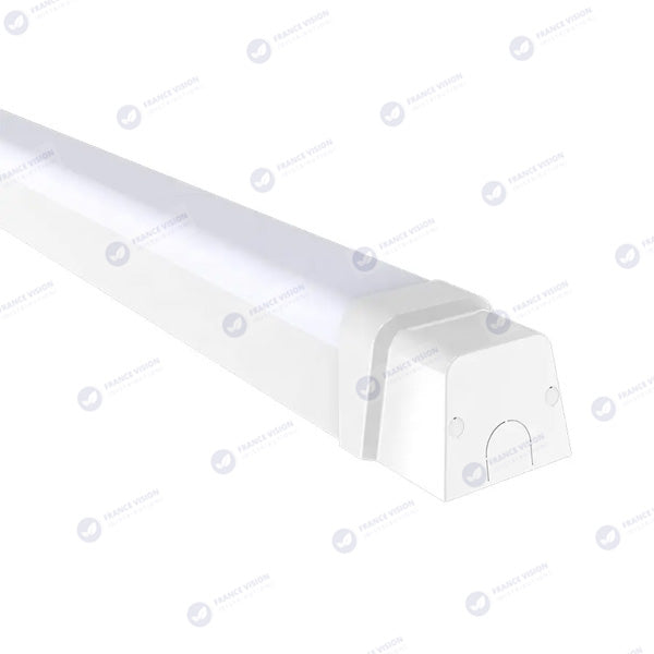 Pack de 20x Reglettes LED étanches 150cm - Série CONNECT - CCT (Couleur Changeante en Température) - 60 Watts - 8400 Lumens - 140 Lumens/watt - 120°  - IP65 - 148 x 7 x 6 cm - Transformateur Flicker Free - Branchement en Série Possible - Garantie 3 ans