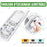 Pack de 20x Reglettes LED étanches 150cm - Série CONNECT - CCT (Couleur Changeante en Température) - 60 Watts - 8400 Lumens - 140 Lumens/watt - 120°  - IP65 - 148 x 7 x 6 cm - Transformateur Flicker Free - Branchement en Série Possible - Garantie 3 ans