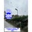 Solaire - Luminaire LED pour Candélabre / Lampe de rue et parking - Série VIEW V2 - 400 Watts - 2700 Lumens - Angle 140*70° - IP65 - Lampe 72 x 25 x 5 cm - Panneau MONOCRISTALLIN - 61 x 23 cm - Détecteur de mouvement - 3000k - Tube d'insertion 45mm