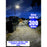 Solaire - Luminaire LED pour Candélabre / Lampe de rue et parking - Série VIEW V2 - 400 Watts - 2700 Lumens - Angle 140*70° - IP65 - Lampe 72 x 25 x 5 cm - Panneau MONOCRISTALLIN - 61 x 23 cm - Détecteur de mouvement - 3000k - Tube d'insertion 45mm