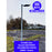 Lampadaire solaire extérieur de rue / parking - Série POWER ULTRA - Rendu 200 Watts - 2000 lumens - 180° - IP65 - 46 x 36 x 8 cm - Avec capteur crépusculaire - Télécommande - Avec détecteur de mouvement - Diamètre tube d’insertion 45 mm