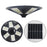 Lot de 4x Lampes solaires pour extérieur - Série OVNI - Version HERCULE 500 - Rendu lumineux 500 Watts - 2200 lumens –  Angle 360° - Diamètre tube d'insertion 60 / 76 mm - Avec détecteur de mouvement – Capteur crépusculaire - Avec télécommande - 6000k
