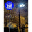 Lampadaire solaire extérieur de rue / parking - Série POWER ULTRA - Rendu 200 Watts - 2000 lumens - 180° - IP65 - 46 x 36 x 8 cm - Avec capteur crépusculaire - Télécommande - Avec détecteur de mouvement - Diamètre tube d’insertion 45 mm